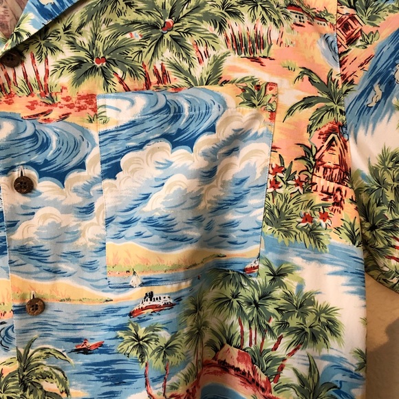 Pusser’s West Indies Hawaiian Shirt Men’s Large - Picture 6 of 8